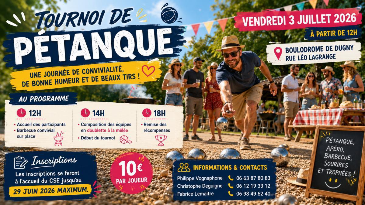 Sortez les boules, affûtez les carreaux… le tournoi de pétanque arrive!