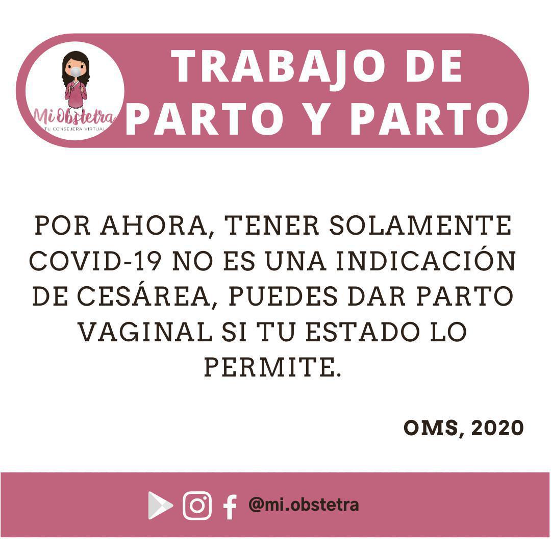 👾COVID-19: Gestación, Trabajo de parto y parto 🤰🏻