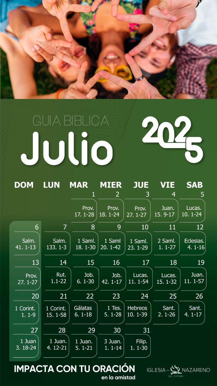 Guía Bíblica Julio de 2025