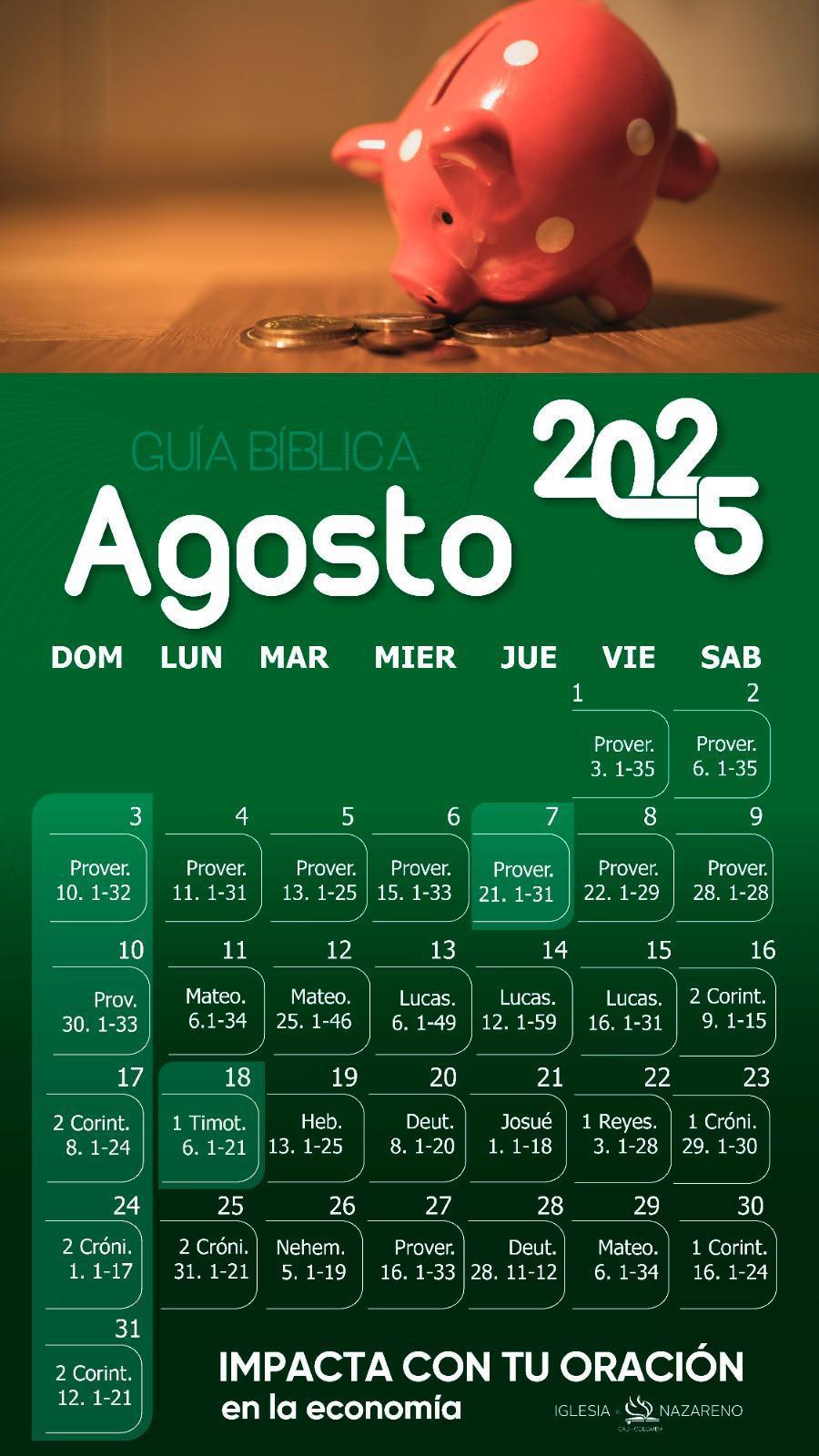 Guía Bíblica Agosto de 2025