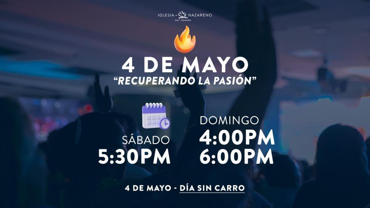 Recuperando la Pasión - Horarios especiales (Día sin Carro)