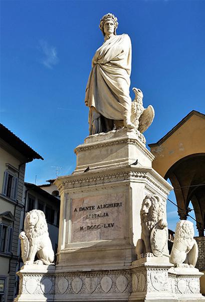 Statue of Dante at Santa Croce