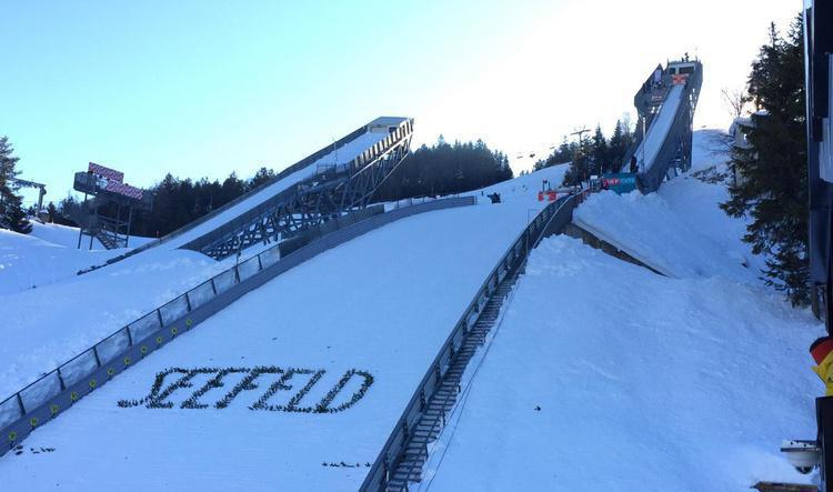 Bonnes conditions au tremplin de Seefeld