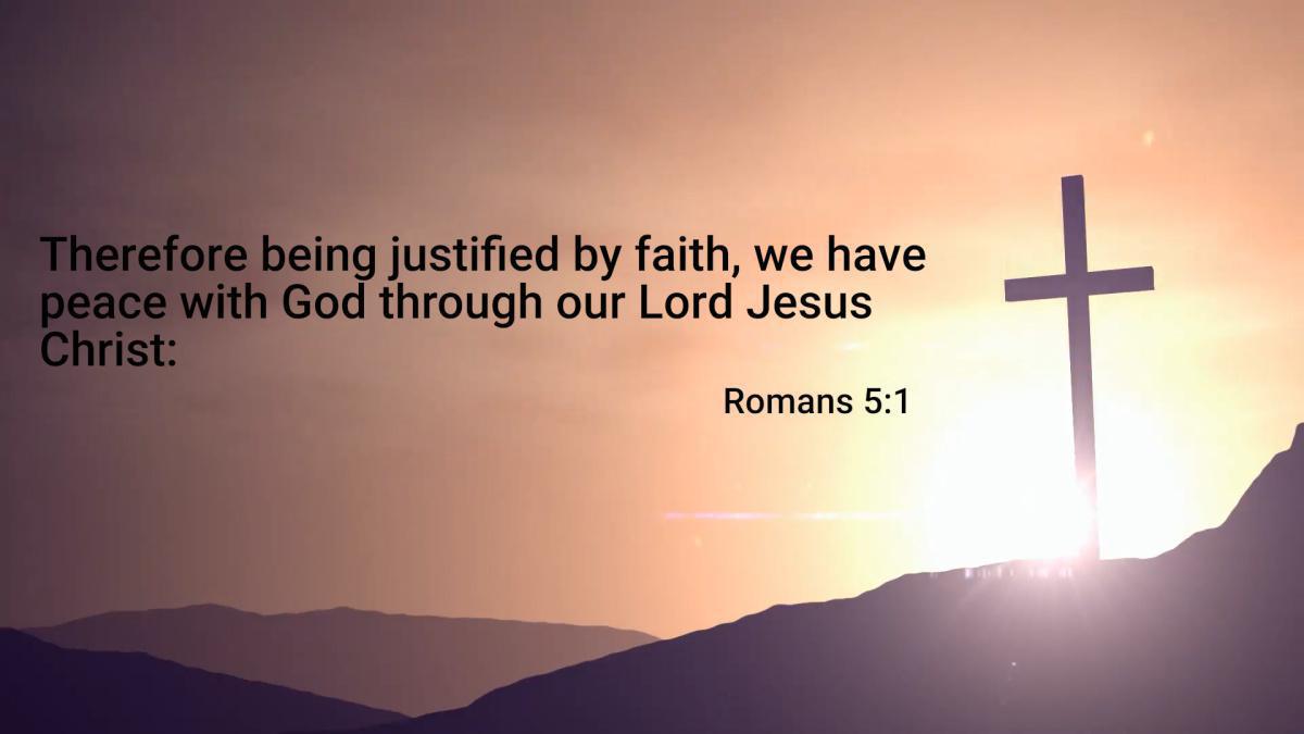 Peace with God (an act of FAITH!) Peace with God (an act of FAITH!)