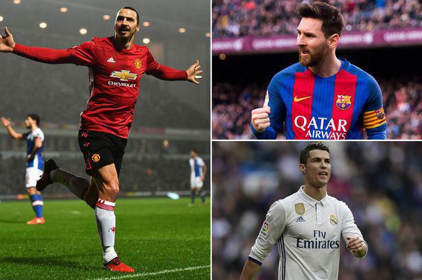 FOOTBALL : Ibrahimovic tacle Cristiano Ronaldo pour Messi