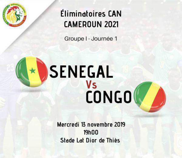 ELIM CAN 2021 : SENEGAL-CONGO A 19H AU STADE LAT DIOR DE THIES : Gagner pour bien démarrer la campagne de Cameroun
