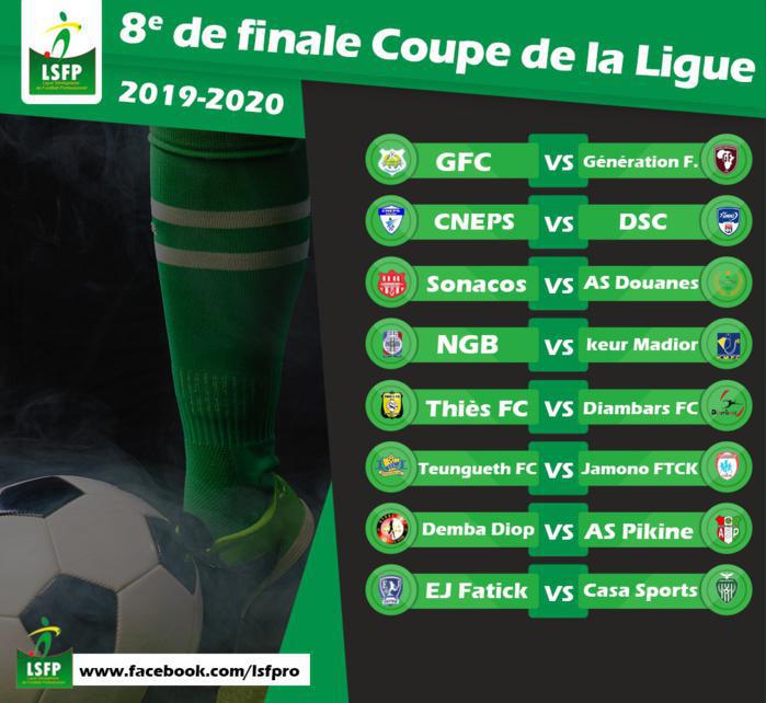 Tirage 8ème de finale Coupe de la Ligue : Le deuxième acte prévu à partir du 11 février prochain…