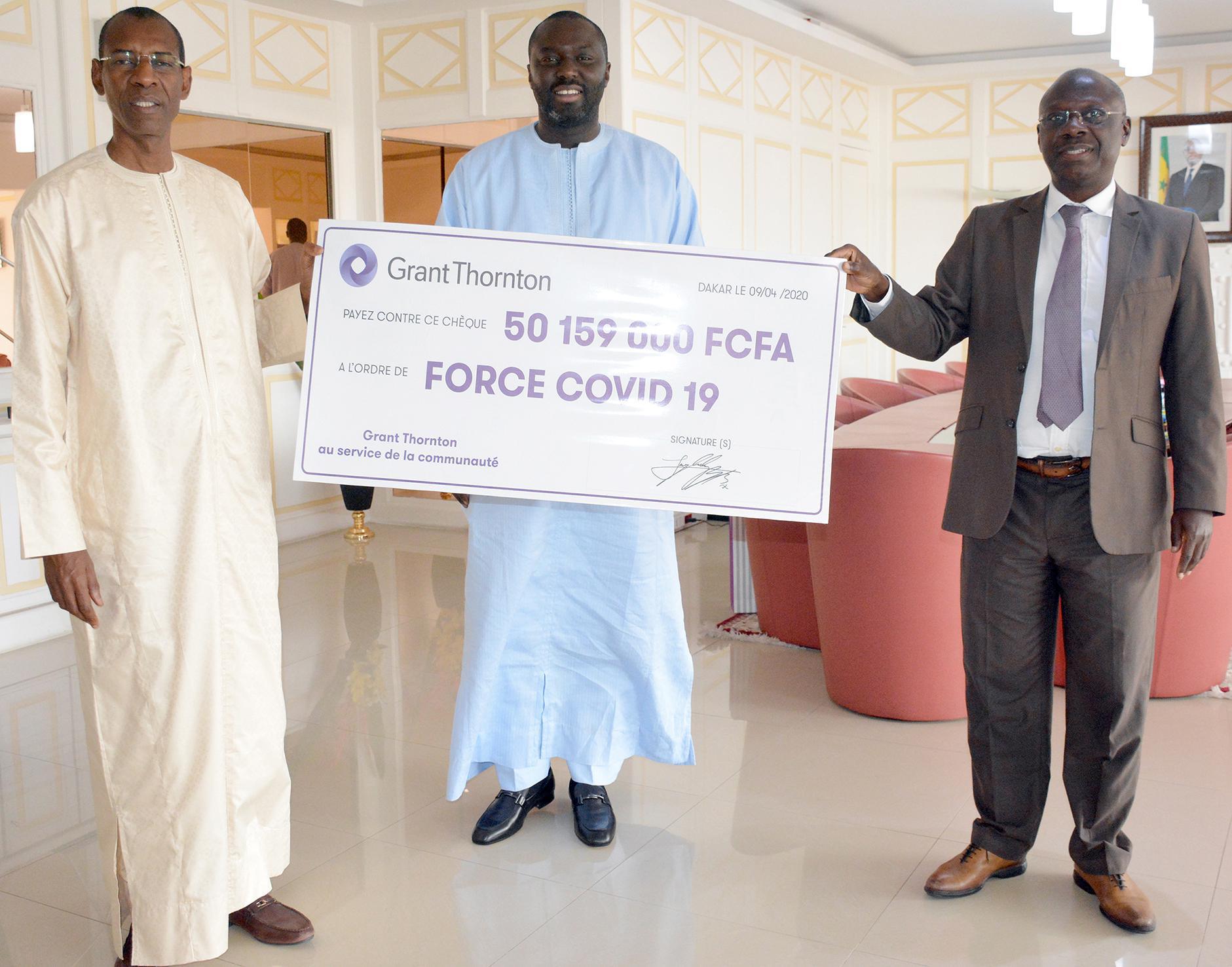 LUTTE CONTRE LE COVID 19 : Le cabinet Grant Thornton Sénégal contribue à hauteur de plus de 50 millions de F Cfa