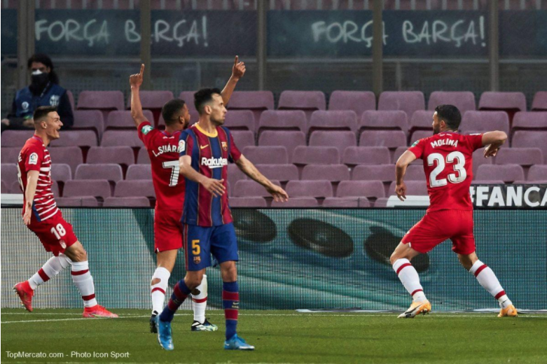 LIGA 33e JOURNEE : LE BARÇA S'ÉCROULE FACE À GRENADE ( 1 - 2 )