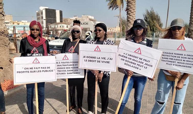 SIT-IN DU COLLECTIF: «PATIENTS EN DANGER» Les activistes exigent une suite judiciaire, impartiale et transparente pour le cas Astou Sokhna et tous les cas similaires