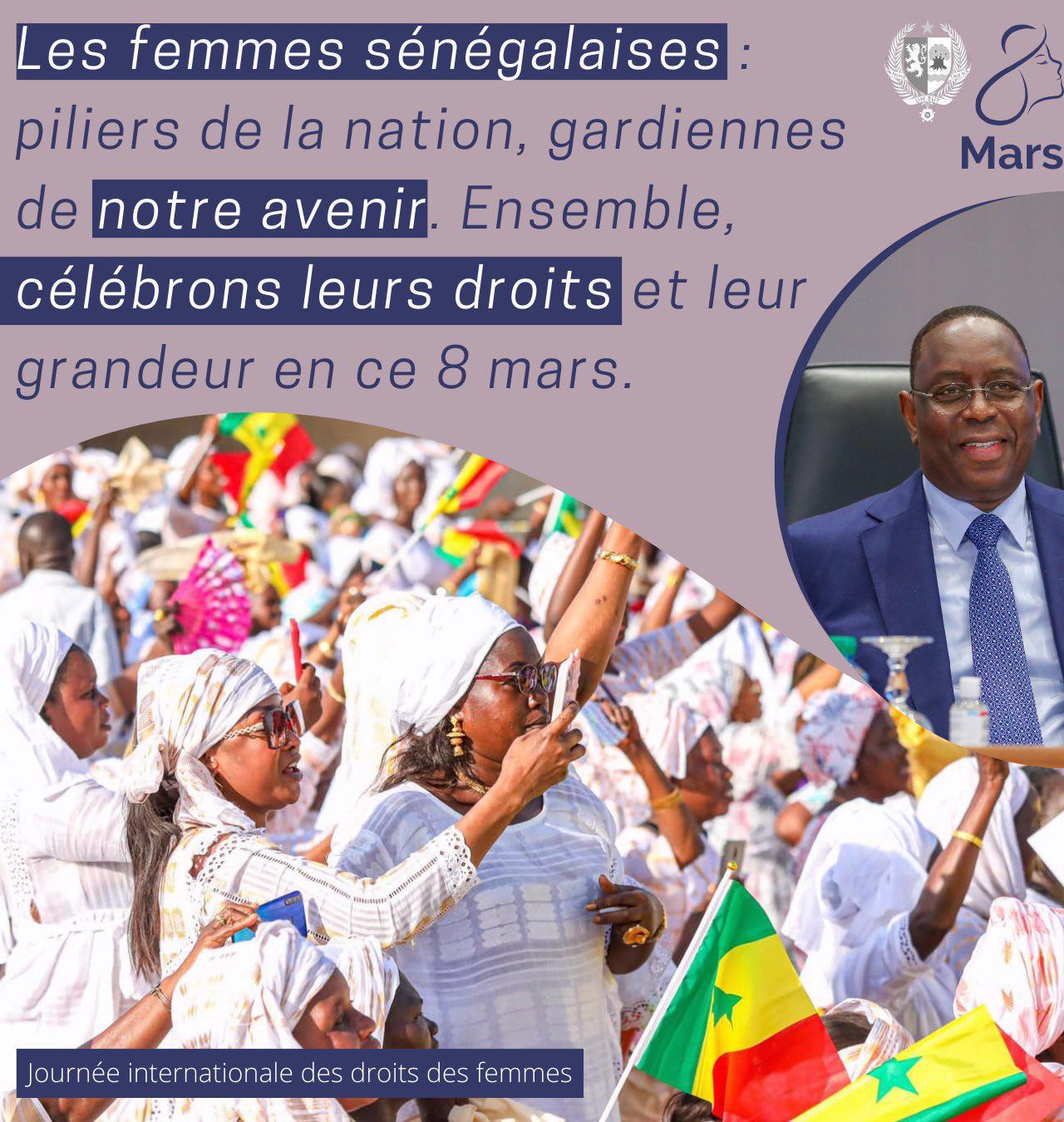 Macky salue la bravoure, la résilience des femmes et leur contribution inestimable
