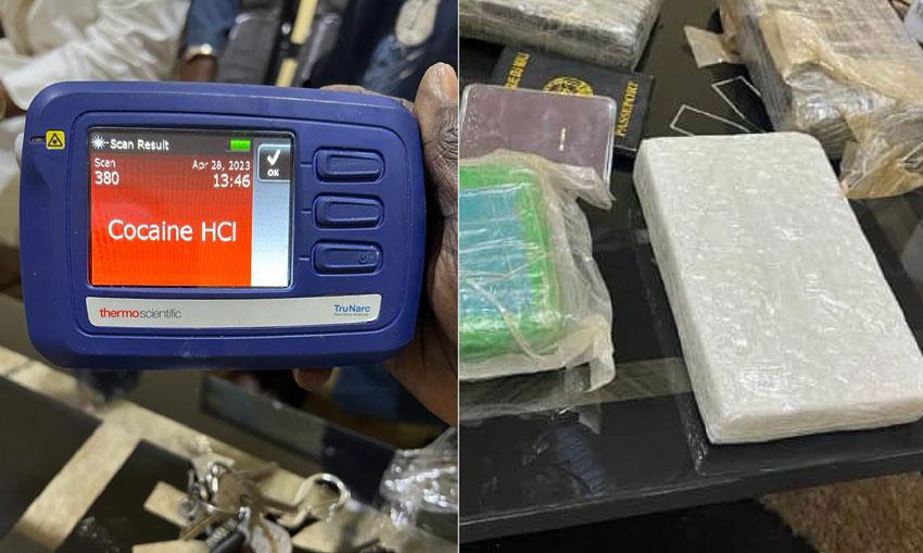 Trafic de stupéfiants : L'Ocrtis met la main sur 2 individus en possession de 4 kilogrammes de cocaïne