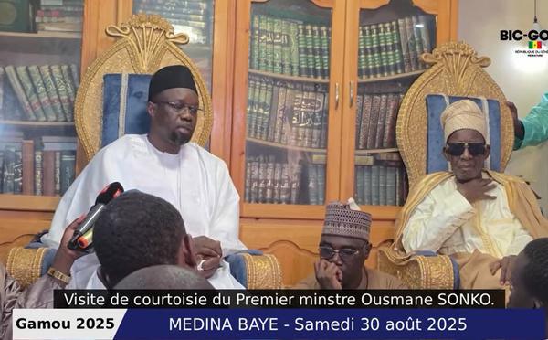 Ousmane Sonko à Kaolack