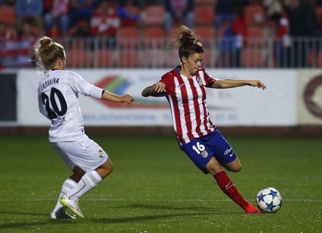 En 2015, María León et l'Atletico ont comblé les deux buts de retard en Russie (photo Alex Martin)