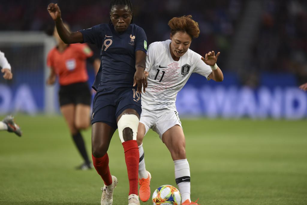 Griedge Mbock a cru ouvrir le score avant l'intervention de la VAR (photo Frédérique Grando/FOF)