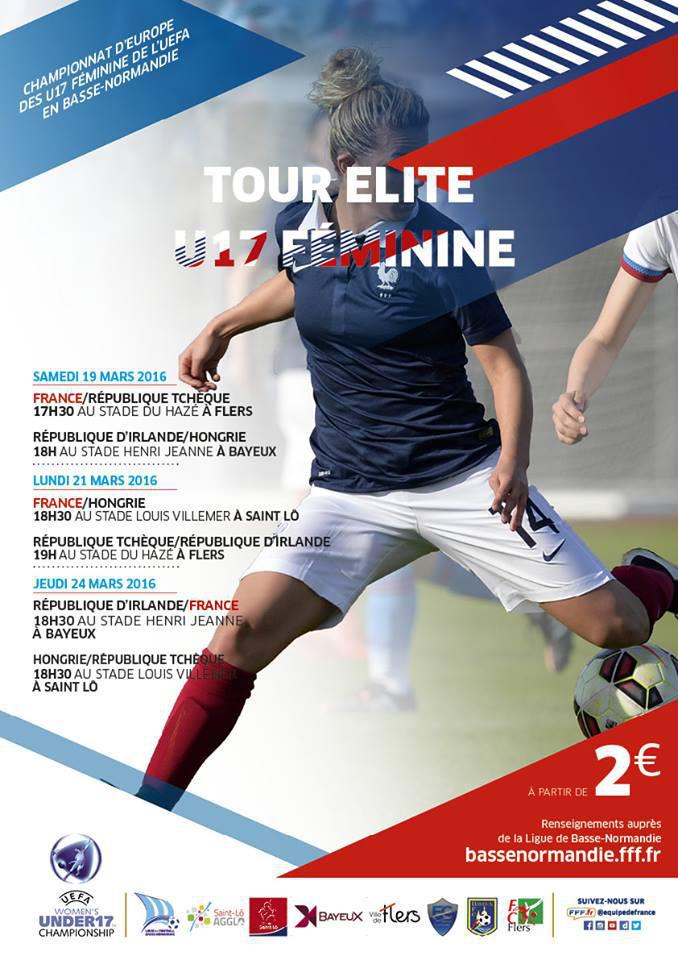 U17 - Venez encourager les Bleuettes en Basse-Normandie