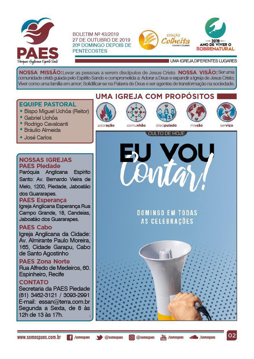 Vamos Falar Das Boas Novas?