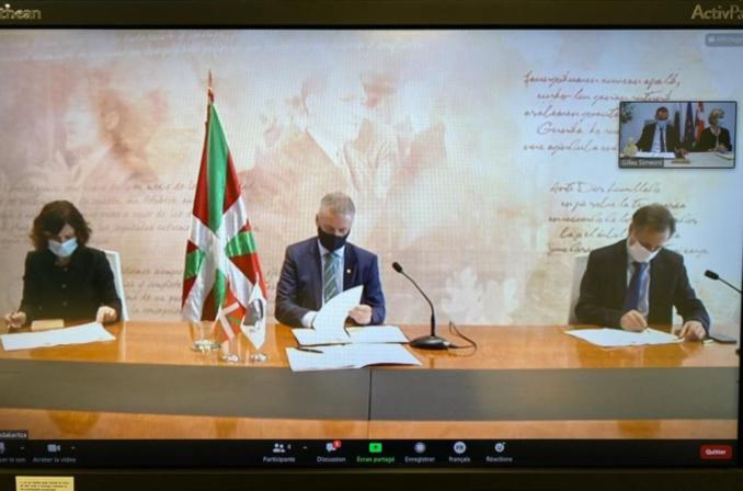 Signature officielle d’un accord de coopération entre le Chef du Gouvernement Basque et le Président du Conseil exécutif de Corse