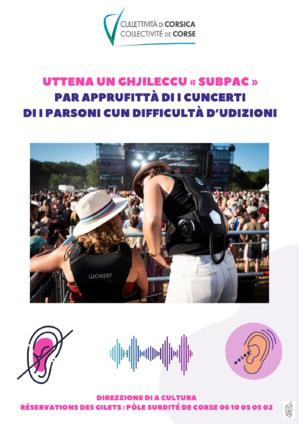 Avec les gilets "Subpac", la Collectivité de Corse rend les concerts accessibles !