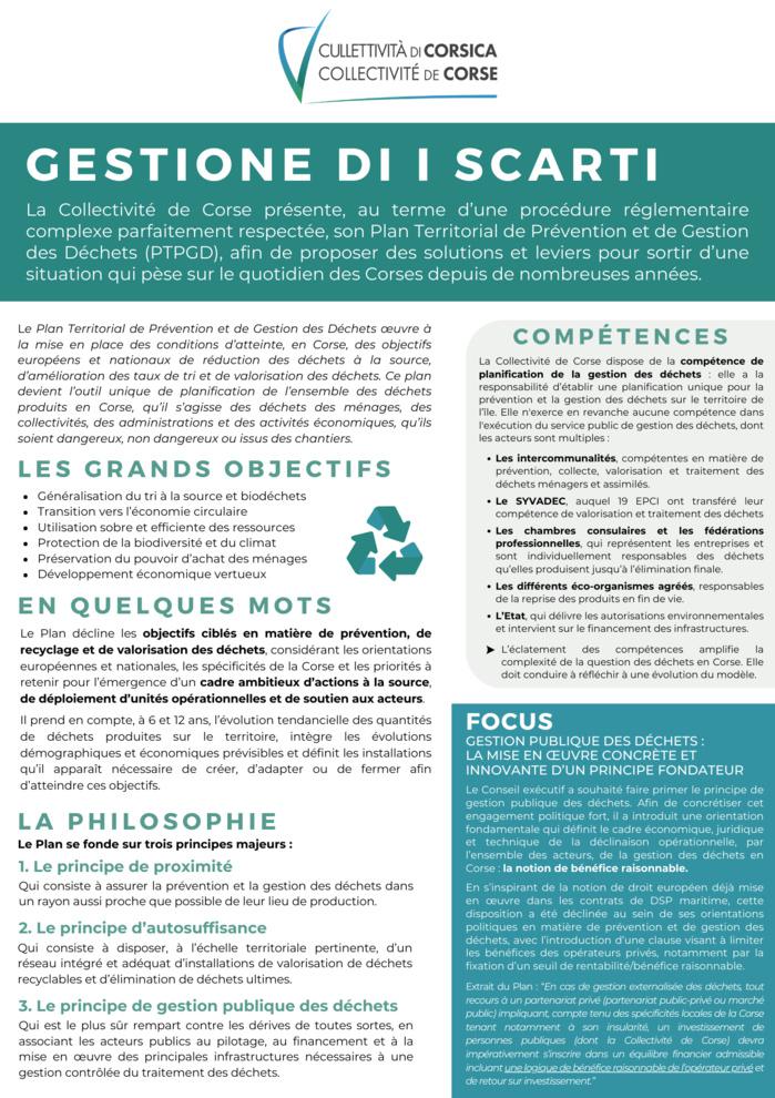 Présentation du Plan Territorial de Prévention et de Gestion des Déchets 