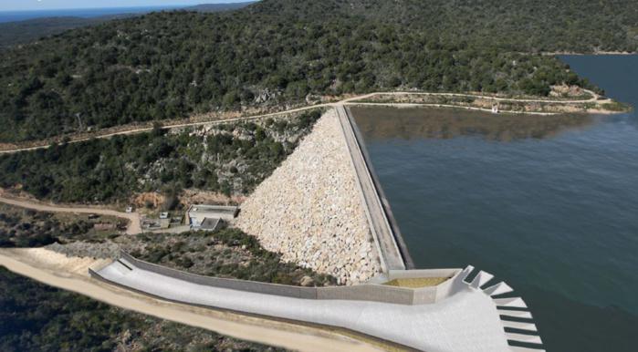 Rialzu di u pianu d’acqua di u matrali di Talza, visita di u cantieru 