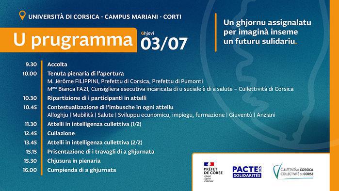 Una ghjurnata per imaginà è custruì un avvene sulidariu in Corti, u 3 di lugliu di u 2025