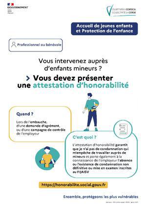 Protection de l'enfance et accueil de jeunes enfants : entrée en vigueur de l'attestation d'honorabilité le 1er octobre 2025