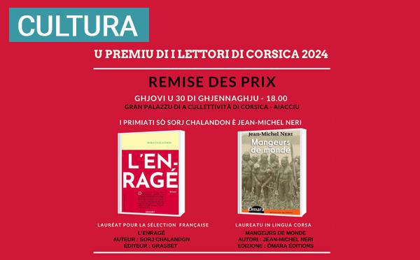 Rimessa di i Premii di i Lettori di Corsica 2024 in Aiacciu u 30 di ghjinnagju 