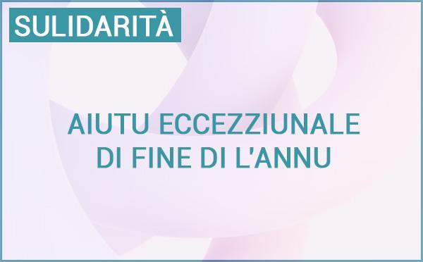 Aiutu eccezziunale di fine di l'annu 2026 pè e persone tocche da a precarietà