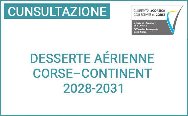 L'Office des transports de la Corse procède à un test de marché sur la desserte aérienne Corse–continent pour la période 2028-2031
