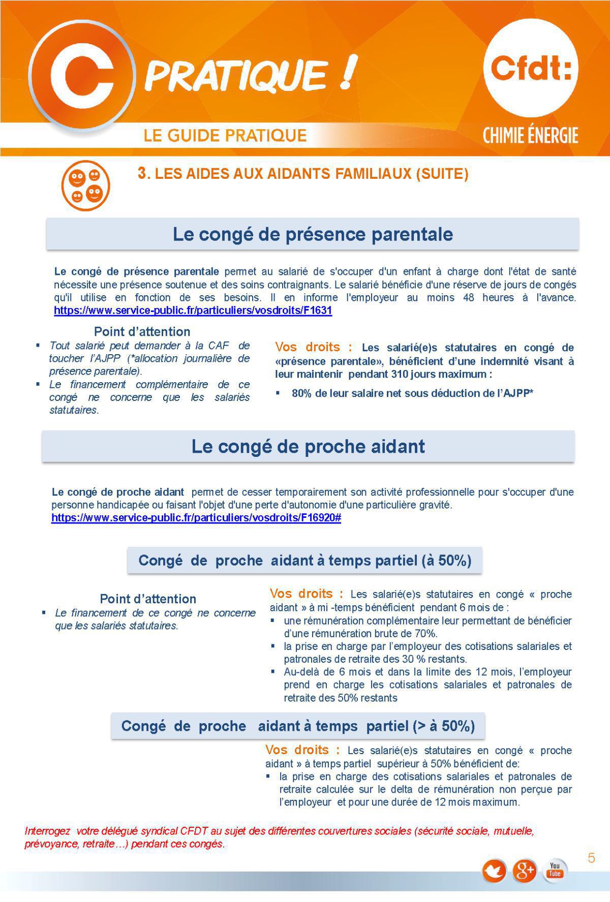 Droits Familiaux: Les aides aux aidants familiaux
