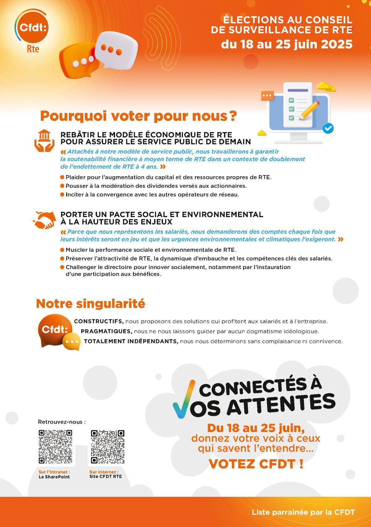Elections au Conseil de Surveillance du 18 au 25 juin 2025