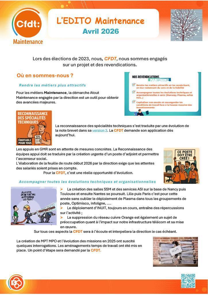 L'Edito Maintenance Avril 2026