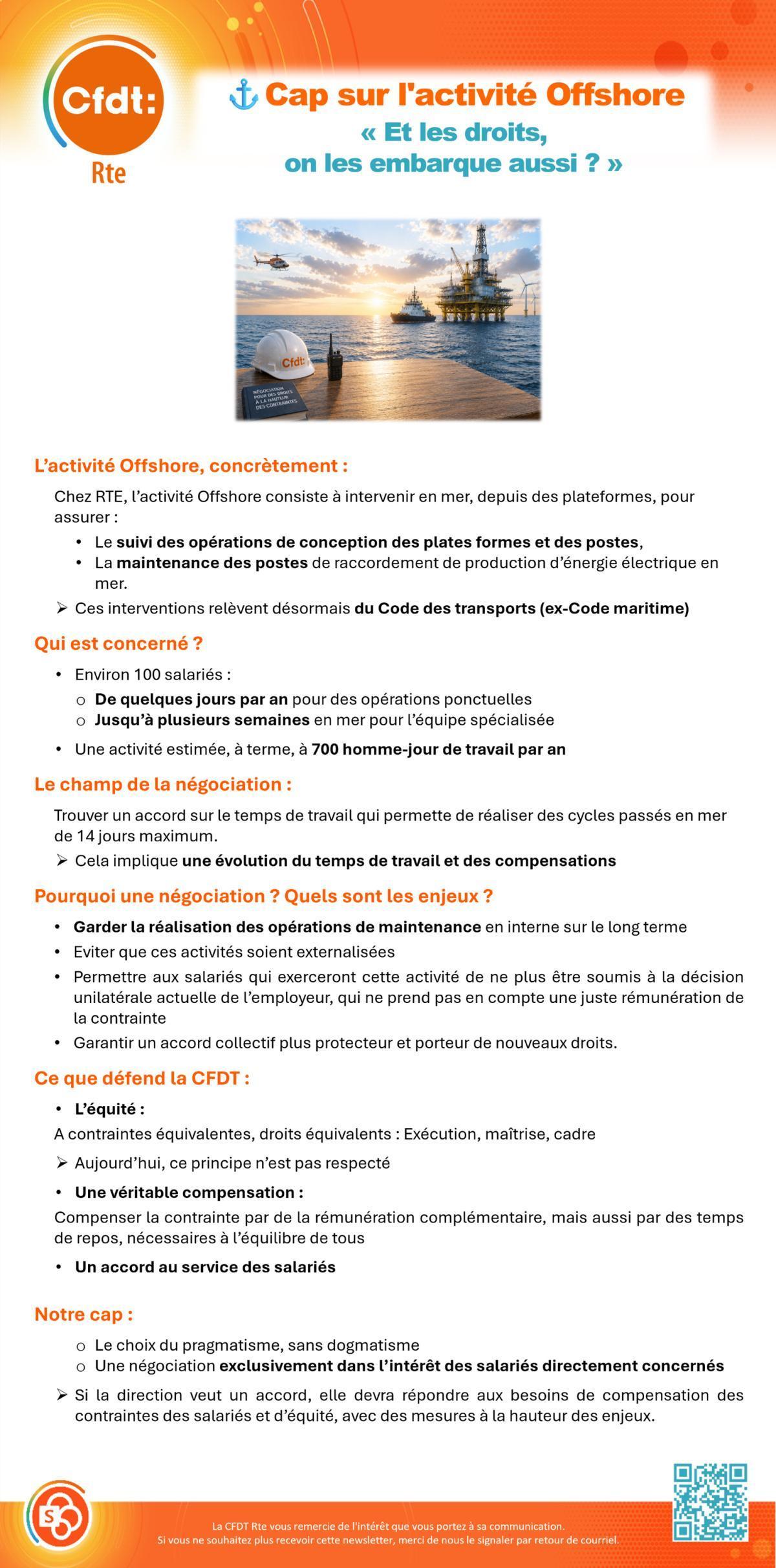 Cap sur l'activité Offshore