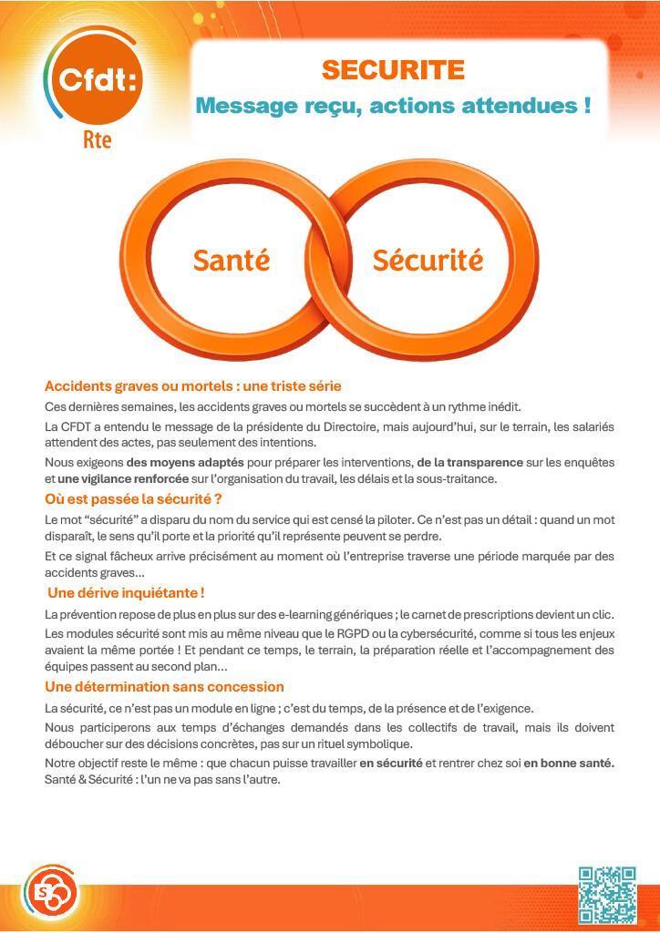Sécurité: Message reçu, actions attendues !