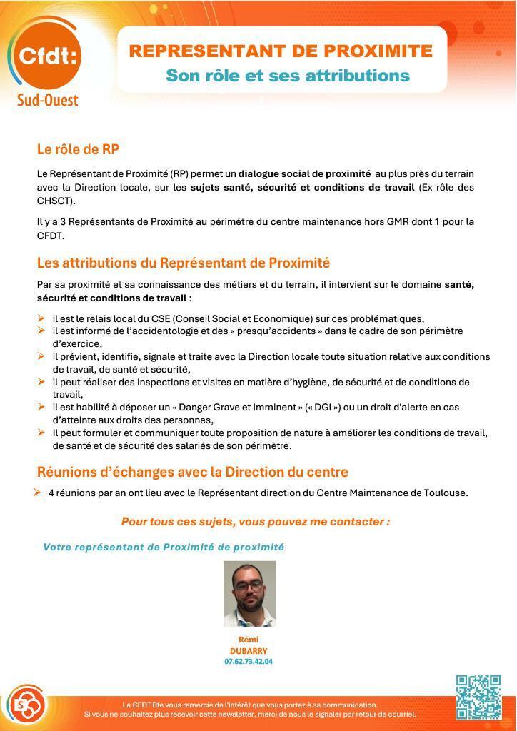 Représentant de proximité: son rôle et ses attributions