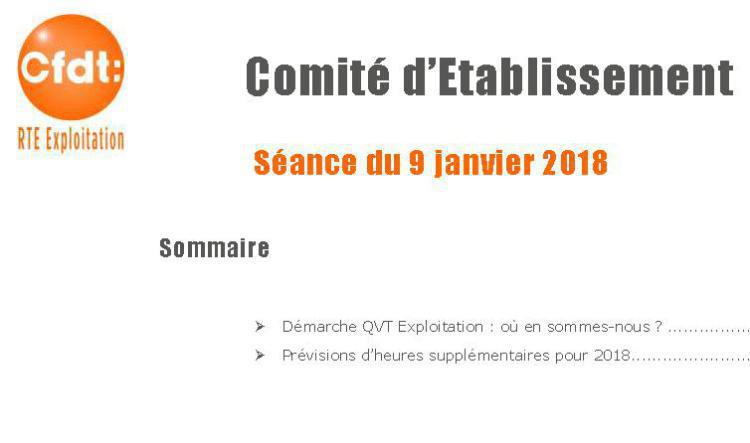 CE Exploitation du 9 janvier 2018