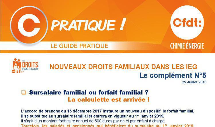 Nouveaux droits Familiaux : le complément n° 5