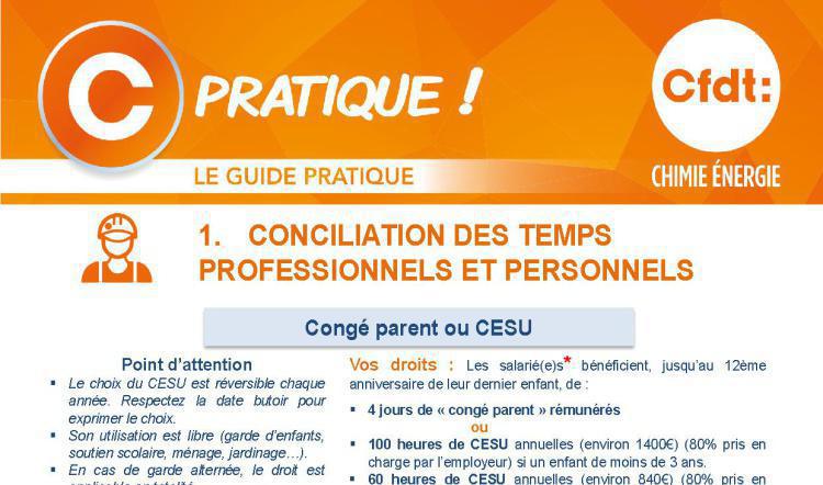 Droits Familiaux: Conciliation des temps professionnels et personnels