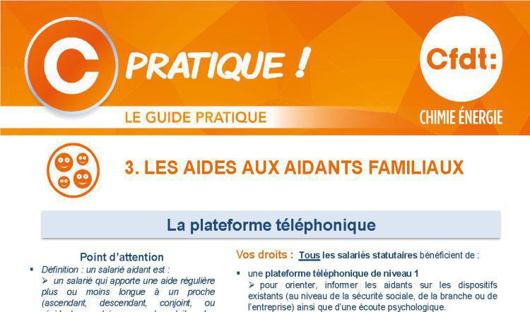 Droits Familiaux: Les aides aux aidants familiaux