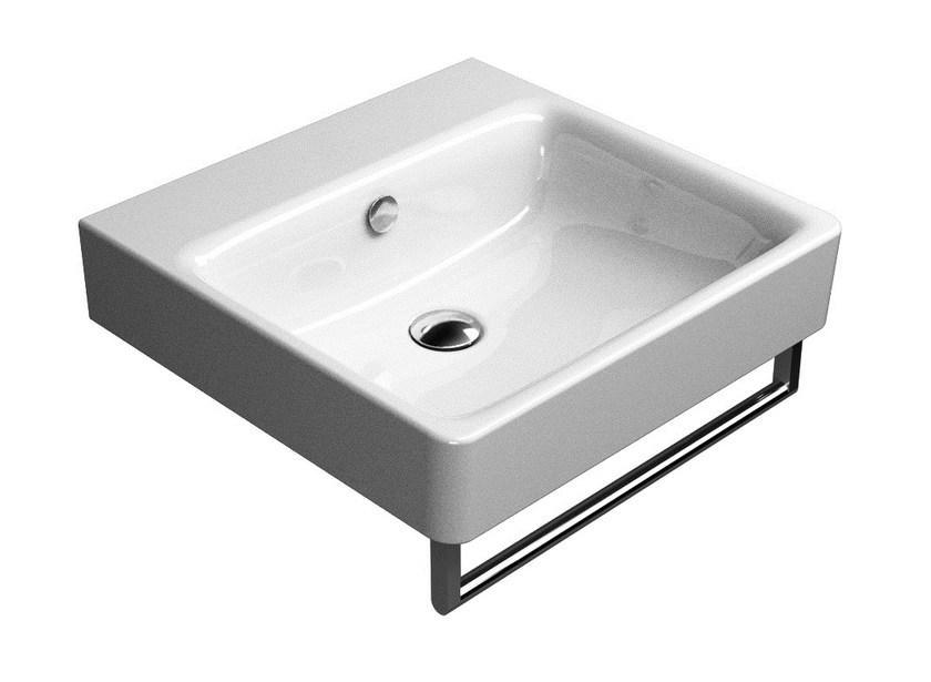 LAVABO sospeso con porta asciugamani - serie SAND- GSI