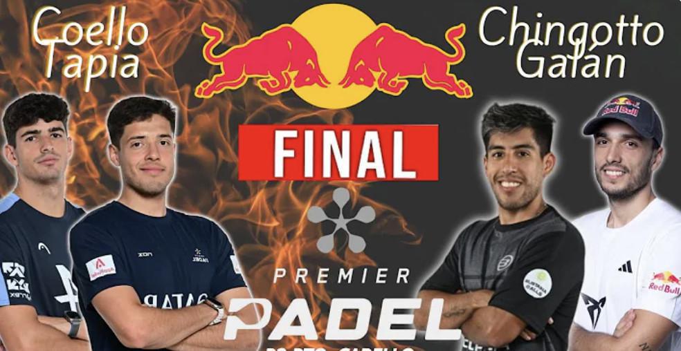 La finale du Premier Padel Puerto Cabello 2024 opposant Coello-Tapia à Chingotto-Galán.