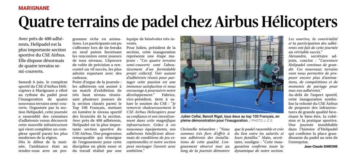 HELIPADEL dans La Provence ! HELIPADEL dans La Provence !