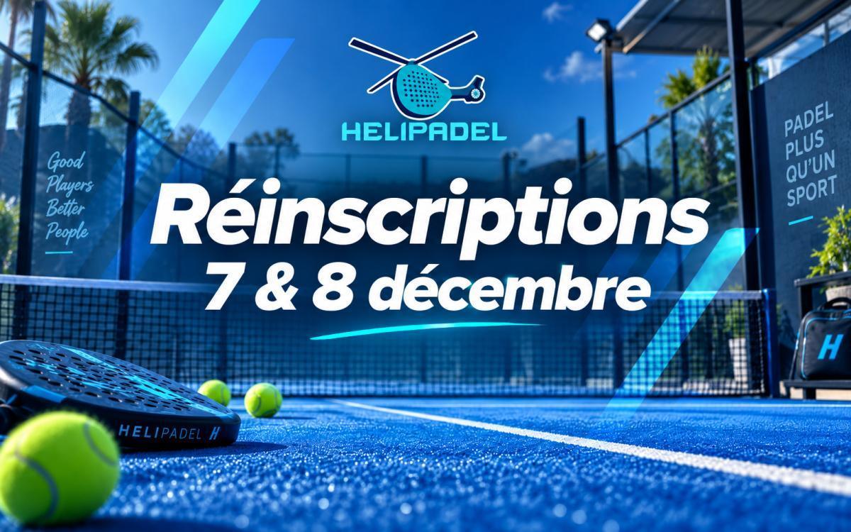 Réinscriptions prioritaires : 7 & 8 décembre Réinscriptions prioritaires : 7 & 8 décembre