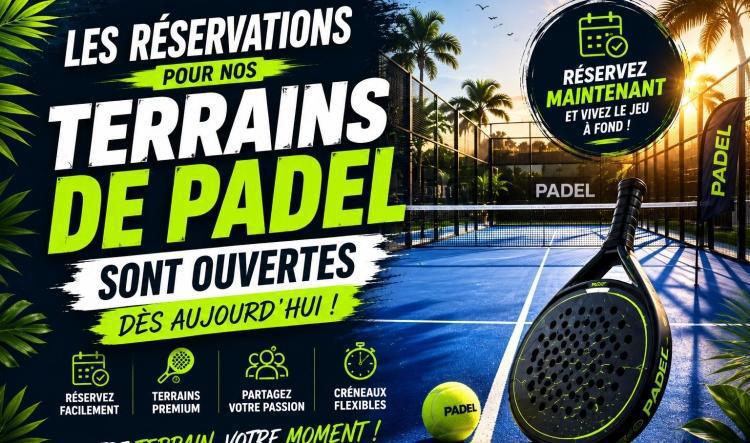 Ouverture des réservations dès aujourd’hui 🎾