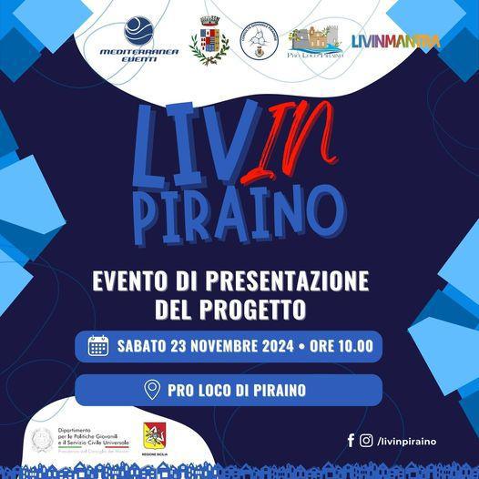 Evento di Presentazione Ufficiale del Progetto LivIn Piraino (inizio ore 10:00)