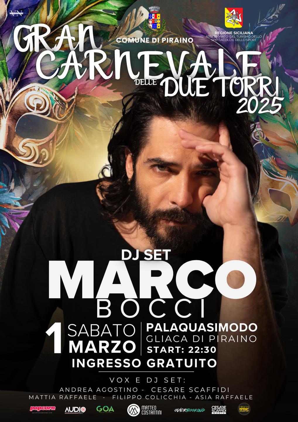 Carnival Party con Marco Bocci (inizio ore 22:30)