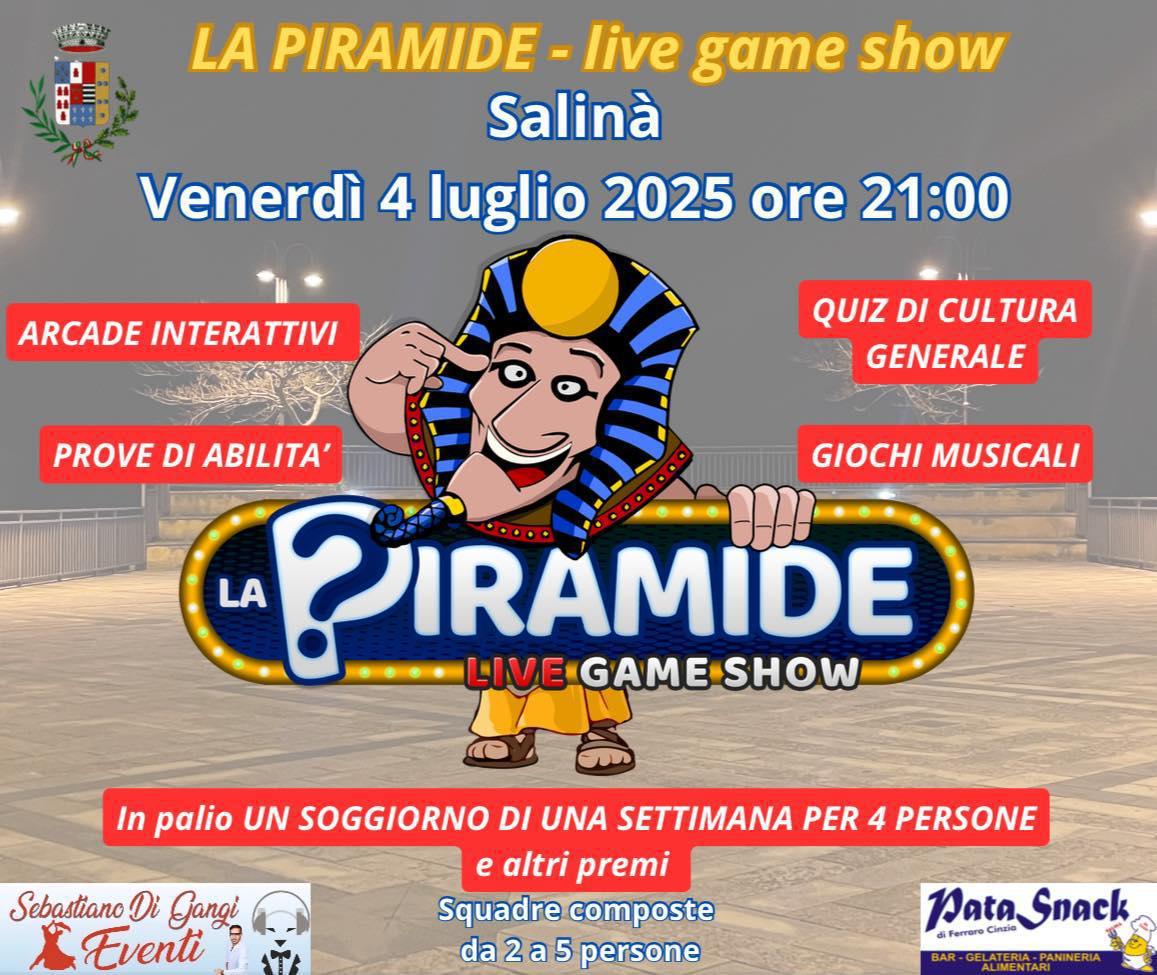 La Piramide - live game show (inizio ore 21:00)