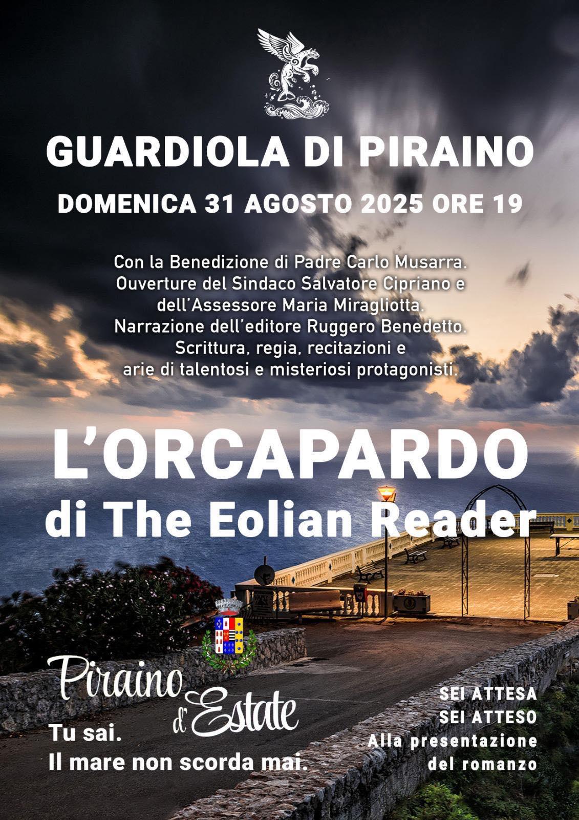 Presentazione Libro " L'Orcapardo" - di The Eolian Reader (Inizio ore 19:00)