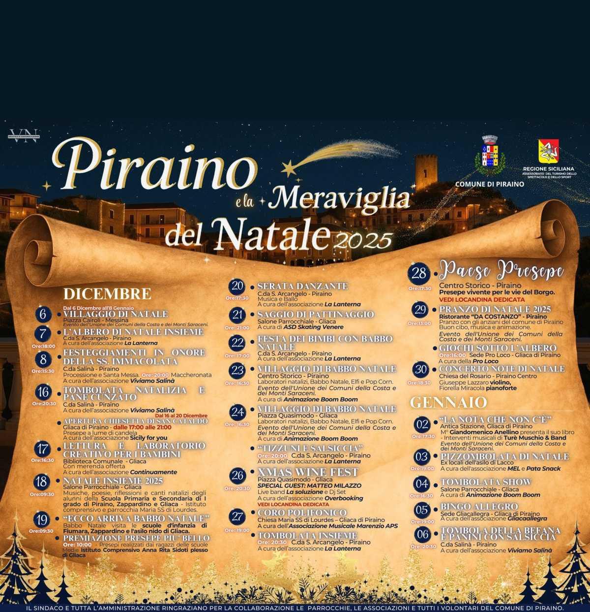 Tombolata Natalizia e Pane Cunzato (inizio ore 20.30)